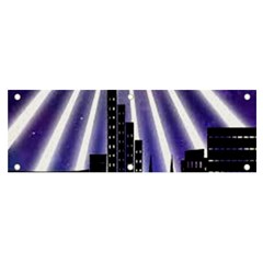 Superhero City Background Banner And Sign 6  X 2  by artworkshop