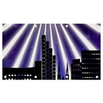 Superhero City Background Banner and Sign 7  x 4  Front