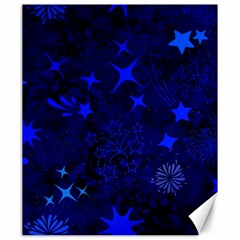 Blue Stars Repeating Pattern Canvas 20  X 24  by Ravadineum