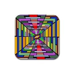 Art Background Abstract Rubber Coaster (square) by artworkshop