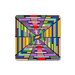 Art Background Abstract Square Magnet by artworkshop