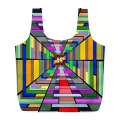 Art Background Abstract Full Print Recycle Bag (l) by artworkshop