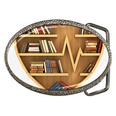 Bookshelf Heart Belt Buckles by artworkshop