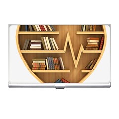 Bookshelf Heart Business Card Holder by artworkshop