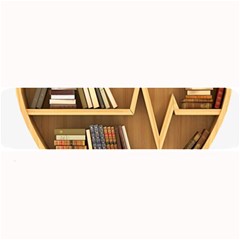 Bookshelf Heart Large Bar Mat by artworkshop