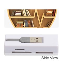 Bookshelf Heart Memory Card Reader (stick) by artworkshop