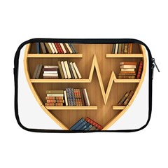 Bookshelf Heart Apple Macbook Pro 17  Zipper Case by artworkshop