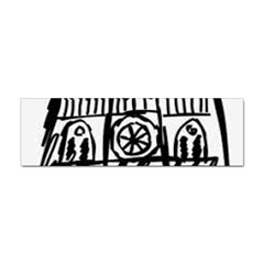 Gold Foil Notre Dame Sticker (bumper) by artworkshop