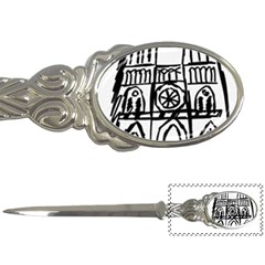 Gold Foil Notre Dame Letter Opener