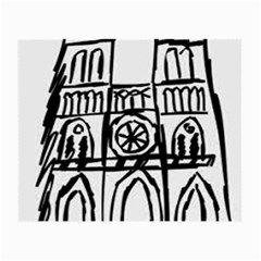 Gold Foil Notre Dame Small Glasses Cloth by artworkshop