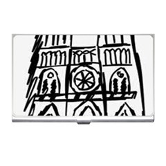 Gold Foil Notre Dame Business Card Holder by artworkshop