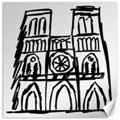 Gold Foil Notre Dame Canvas 16  X 16  by artworkshop