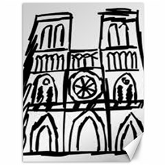 Gold Foil Notre Dame Canvas 36  X 48  by artworkshop