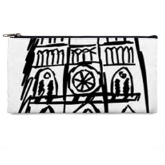 Gold Foil Notre Dame Pencil Case by artworkshop