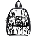 Gold Foil Notre Dame School Bag (Small) Front