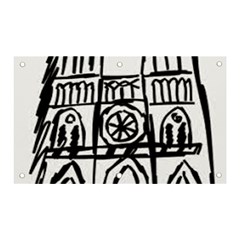 Gold Foil Notre Dame Banner And Sign 5  X 3 