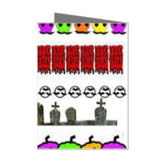 Halloween Borders Trick Mini Greeting Cards (pkg Of 8) by artworkshop