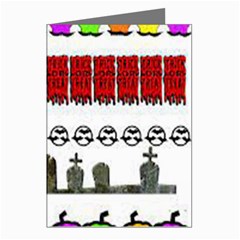 Halloween Borders Trick Greeting Cards (pkg Of 8) by artworkshop