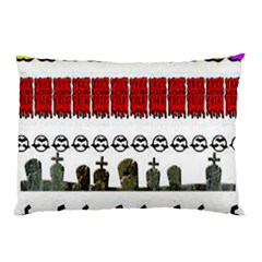 Halloween Borders Trick Pillow Case by artworkshop