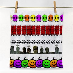 Halloween Borders Trick Face Towel by artworkshop