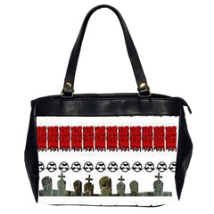 Halloween Borders Trick Oversize Office Handbag (2 Sides) by artworkshop