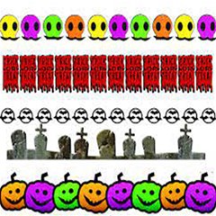 Halloween Borders Trick Play Mat (square) by artworkshop