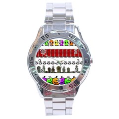 Halloween Borders Trick Stainless Steel Analogue Watch by artworkshop