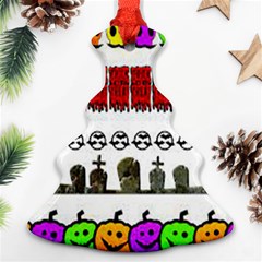 Halloween Borders Trick Ornament (christmas Tree)  by artworkshop