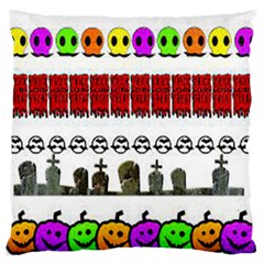 Halloween Borders Trick Standard Flano Cushion Case (two Sides) by artworkshop