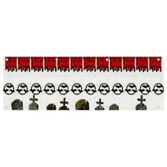 Halloween Borders Trick Banner And Sign 9  X 3  by artworkshop