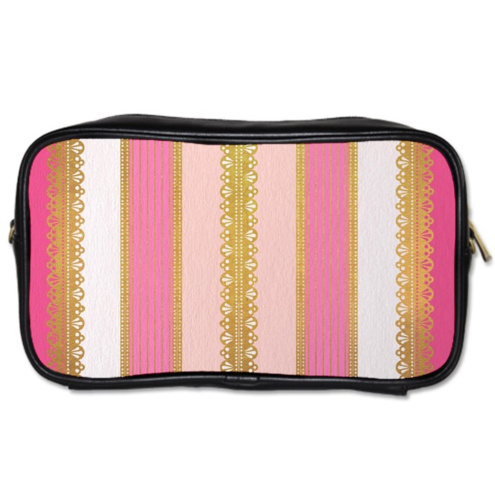 Lace Gold Euclidean Toiletries Bag (One Side)