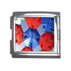 Letters Pattern Folding Umbrellas 2 Mega Link Italian Charm (18mm) by artworkshop