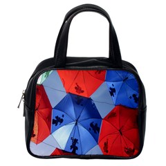 Letters Pattern Folding Umbrellas 2 Classic Handbag (one Side) by artworkshop