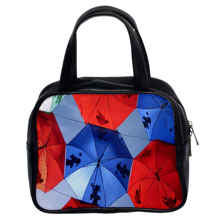 Letters Pattern Folding Umbrellas 2 Classic Handbag (Two Sides)