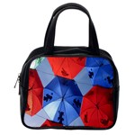 Letters Pattern Folding Umbrellas 2 Classic Handbag (Two Sides) Back