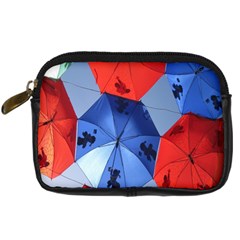 Letters Pattern Folding Umbrellas 2 Digital Camera Leather Case by artworkshop