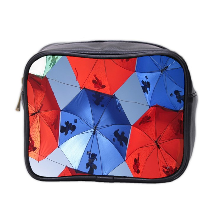 Letters Pattern Folding Umbrellas 2 Mini Toiletries Bag (Two Sides)