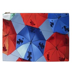 Letters Pattern Folding Umbrellas 2 Cosmetic Bag (xxl) by artworkshop