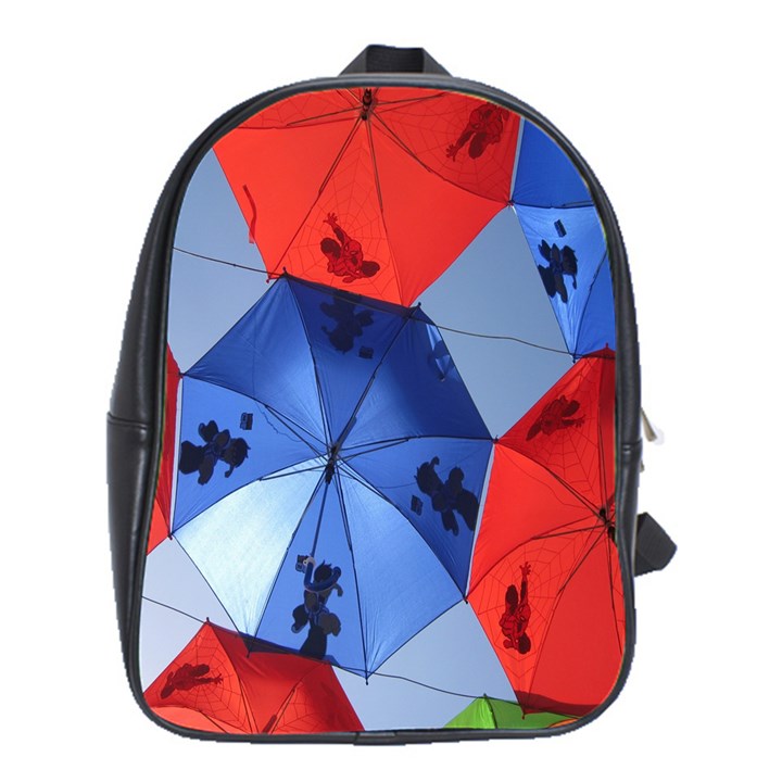 Letters Pattern Folding Umbrellas 2 School Bag (XL)