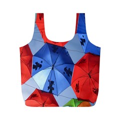 Letters Pattern Folding Umbrellas 2 Full Print Recycle Bag (m) by artworkshop