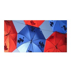 Letters Pattern Folding Umbrellas 2 Satin Wrap 35  X 70  by artworkshop