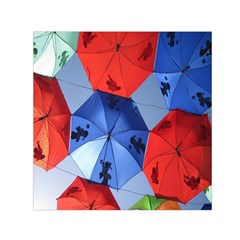 Letters Pattern Folding Umbrellas 2 Square Satin Scarf (30  X 30 ) by artworkshop