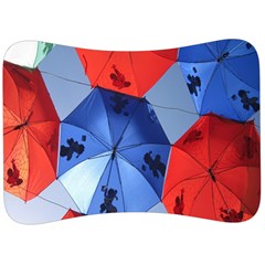 Letters Pattern Folding Umbrellas 2 Velour Seat Head Rest Cushion by artworkshop