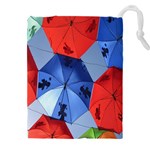 Letters Pattern Folding Umbrellas 2 Drawstring Pouch (5XL) Front