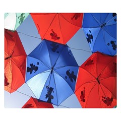 Letters Pattern Folding Umbrellas 2 Flano Blanket (small) by artworkshop