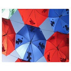 Letters Pattern Folding Umbrellas 2 Flano Blanket (medium) by artworkshop