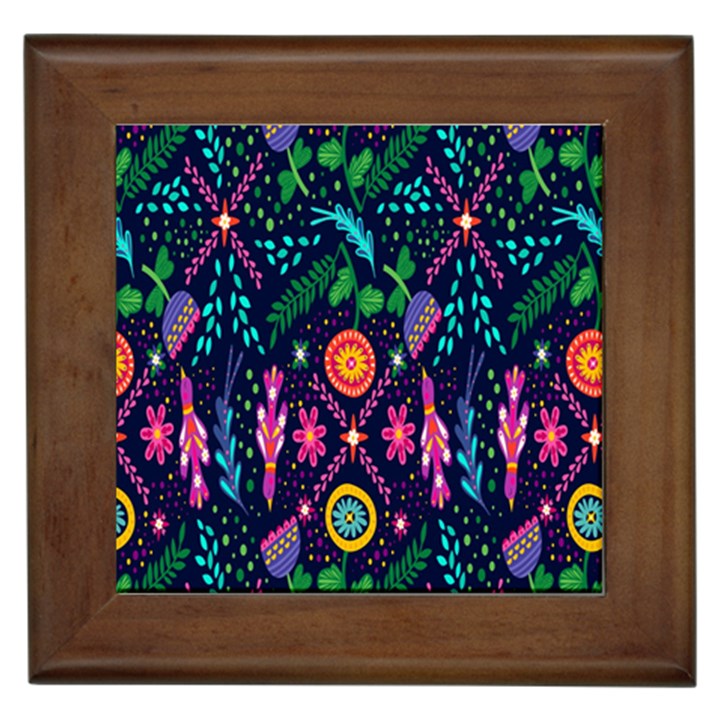 Pattern Nature Design Framed Tile