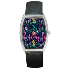 Pattern Nature Design Barrel Style Metal Watch by artworkshop