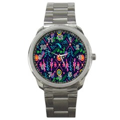 Pattern Nature Design Sport Metal Watch by artworkshop