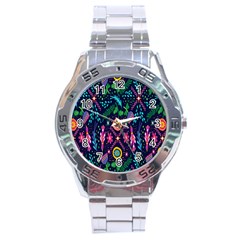 Pattern Nature Design Stainless Steel Analogue Watch by artworkshop